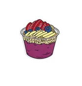Acai Bowl Sticker