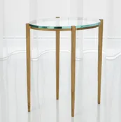 Petite Oval Accent Table, Gold — Studio G Home
