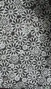 Beautiful Black and White Daisy Print in 100% Cotton — The Broadway Silk Store