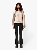 Gerd Striped Knit Sweater Blue/Beige