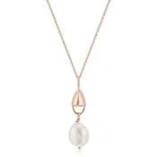 Amphora Lock Necklace with Baroque Pearl