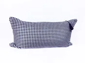 14" x 26" Lumbar Cover in Navy Gingham