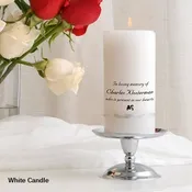 Memorial Candle with Stand Set