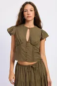 Charlotte Buttoned Blouse