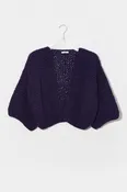 Alpaca SS Denim Cardigan