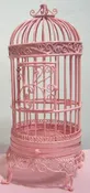 Furniture: Standing Miniature Bird Cage – Pink (SD Size)