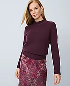 Cashmere Mock Neck Sweater