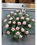 BASKET OF CARNATIONS
