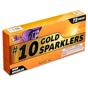 #10 Gold Sparkler - 6 pieces in each box