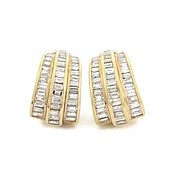 Baguette Diamond Drop Earrings — Salvatore & Co.
