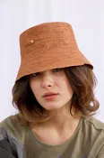 Gina Toquilla Straw Bucket Hat by Van Palma — Au Ciel