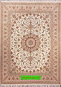 10x13 Rug, Large Rug, Persian Isfahan Vegetable Dyed Rug