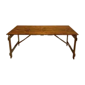 Handcrafted Folding Farm Table Rental | NYC Event Furniture — Kraus' Tables & Chairs