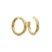 18K Yellow Gold Tube Hoop Earrings by Cartier Style E-40978-FL-0-0