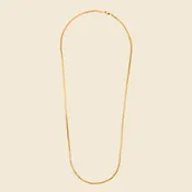 3mm Cuban Chain Necklace - Gold Vermeil