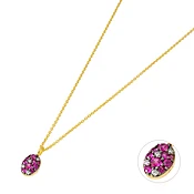 18klt Gold "Pitti" Pave Pendant Necklace