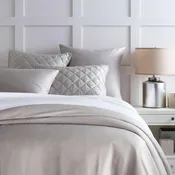 Pine Cone Hill Silken Solid Grey Duvet Cover Full/Queen