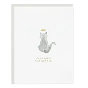 Angel Cat Sympathy Card