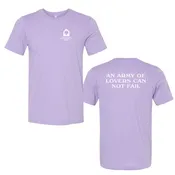 An Army of Lovers Can Not Fail Ptown Lavender Short Sleeve T-Shirt