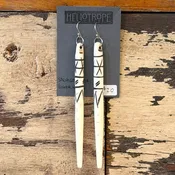 Bone Spike Earrings by Heliotrope