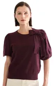 Bow Short Sleeve Sweater