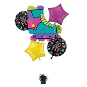 90's Party 5 Piece Foil Bouquet