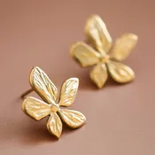 18K Gold Plated Waterproof Stainless Steel Stud Earrings