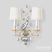 2-Light Wall Sconce with Conical Shades | Katonah — Katonah Architectural Hardware