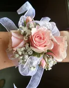 Pink &amp;amp; White Wristlet