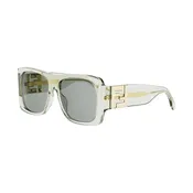 Forever Fendi Square Sunglasses Transparent Green - FENDI