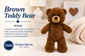 Brown Teddy Bear – 10 Inch
