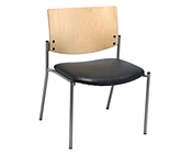 1300 Series Armless Big and Tall Guest Chair with Steel Frame