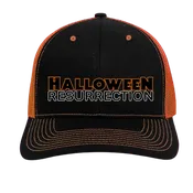 Halloween: Resurrection Trucker Hat – Black on Orange Horror Snapback Cap