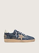 Ball Star LTD Herren aus dunkelblauem Leder mit beigefarbenem Raulederstern