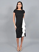 Cascade Ruffle Midi Dress