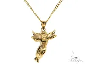 10K Gold Angel Charm Pendant Set 61805