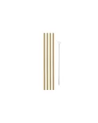 10in Metal Straws, Set of 4 with Cleaner
