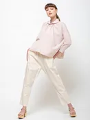 Angele Cotton Pant - Beige