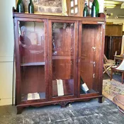 Antique 3-Door Lockable Book Shelf — Architectural Salvage