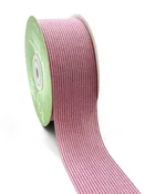 1.5" Mauve Striped Ribbon