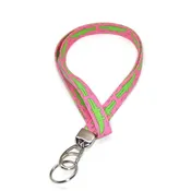 Alligator Print Fabric Lanyard