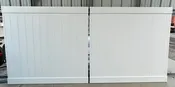 VINYL DOUBLE SWING GATE ASSEMBLY STOCK 12′ OPENING