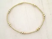 14kt Gold Filled Stretch Bracelet - Style 2 Medium