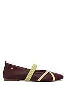 ATHENARA By MARCELA HERNANDEZ Cleo Wine Ballet Flat