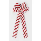 #40 Eight Loop Bow, Candy Cane Stripe, Woven Edge - 2219-990-53