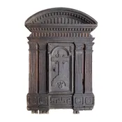 17th Century Italian Tabernacle Walnut Door – Antique Renaissance Décor Piece