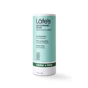 Aluminum Free Stick Deodorant in PAPER BARREL<br>for Men & Women (Cedar & Lime) 2.25 oz</br>