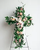 Lush Floral Cross