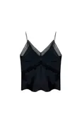 Cube Slip Top - Black/Black
