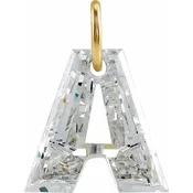 14K Yellow Gold 1 CT Lab-Grown Diamond Initial Dangle — Modern Metalsmith